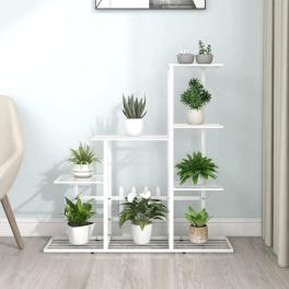 Plant stand white metal medium durable flower stand