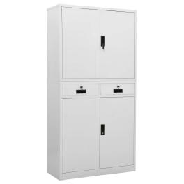 Office cabinet light grey steel large office cabinet