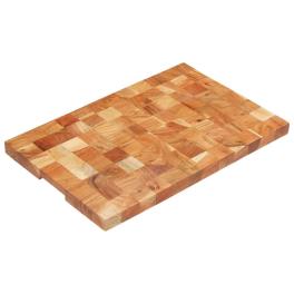 Chopping board 23.6"x15.7"x1.5" solid acacia wood