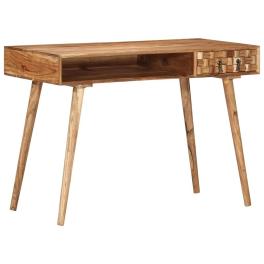 Writing desk natural wood solid acacia wood medium writing desk