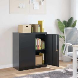 File cabinet anthracite powder-coated steel medium file cabinet