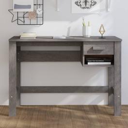 Desk light grey solid pinewood medium desk rectangular