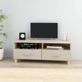 Tv cabinet honey brown solid pinewood, mdf 41.7 x 15.7 x 15.7 in