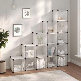Storage cube organizer transparent polypropylene, steel