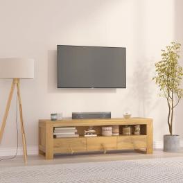 Tv cabinet teak solid teak wood 43.3 x 11.8 x 13.8 in tv cabinet