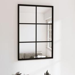 Mirror black metal, glass standard wall mounting mirror