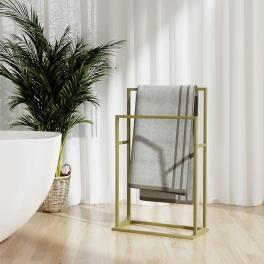 Towel rack gold iron medium towel rack rectangular modern