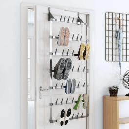 Hanging shoe rack silver