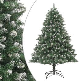 Christmas tree green and white pvc, steel 82.7 in