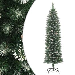 Christmas tree green and white pvc, steel slim