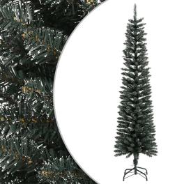 Christmas tree green and white pvc, steel 82.7 in tall