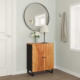 Sideboard natural wood and black