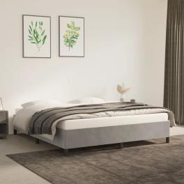 Bed frame light gray
