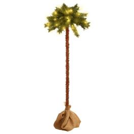 Christmas tree green and brown pvc, steel, linen fabric 82.7 in