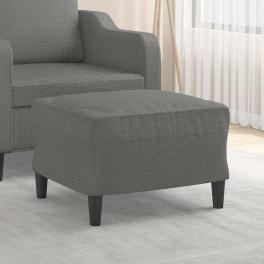 Footstool dark grey 100% polyester, plywood compact footstool