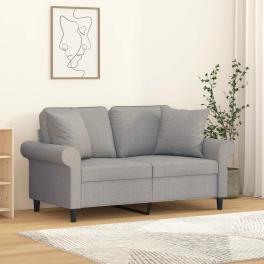 Throw pillow light grey 100% polyester 15.7 x 15.7 in durable