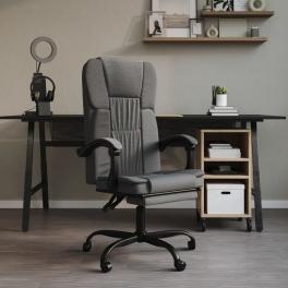 Reclining office chair dark gray