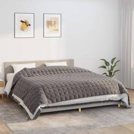 Weighted blanket gray 100% brushed polyester microfiber