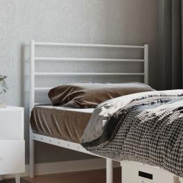 Headboard white powder-coated steel single bed headboard durable