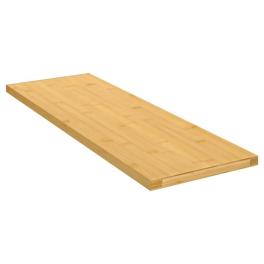 Wall shelf natural bamboo bamboo 23.6 x 7.9 x 0.6 in