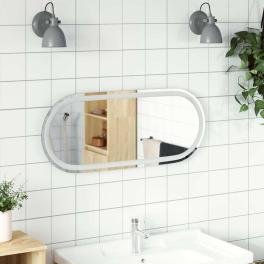 Led bathroom mirror cool white glass medium led bathroom mirror