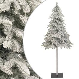 Artificial christmas tree white polyethylene 82.7 in tall