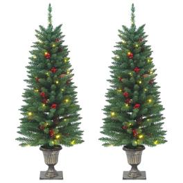 Artificial christmas tree green pvc, metal 47.2 in tall