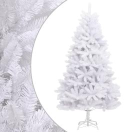 Artificial hinged christmas tree white pvc extra tall