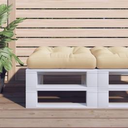 Pallet cushion beige 100% polyester 7.8" x 7.8" x 1.9