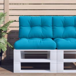 Pallet cushion light blue 100% polyester 19.7" x 15.7" x 4.7