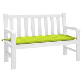 Garden bench cushion bright green oxford fabric (100% polyester)
