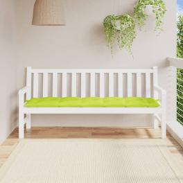 Garden bench cushion bright green oxford fabric 70.9x19.7x2.8 in
