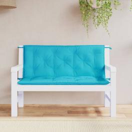 Garden bench cushion set of 2 turquoise