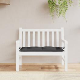 Garden bench cushion black oxford fabric (100% polyester)