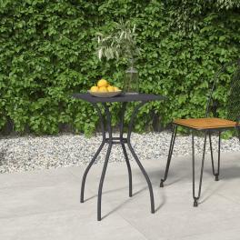 Garden table anthracite steel small non-slip