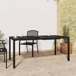 Garden table anthracite powder-coated steel 65.0 x 31.5 x 28.3 in