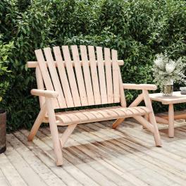 Garden bench natural wood solid spruce wood medium ergonomic