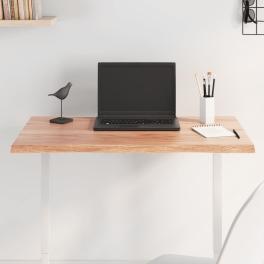 Table top light brown solid oak wood 31.5 x 23.6 in wood grain