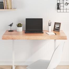 Table top light brown solid oak wood 39.4 x 15.7 x durable