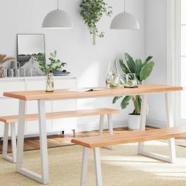 Table top light brown solid oak wood large foldable table top