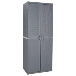 Garden storage cabinet grey polypropylene large