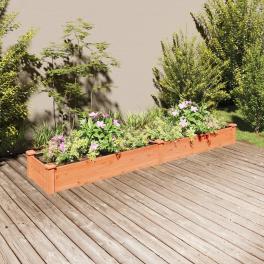 Garden raised bed brown solid fir wood large garden raised bed