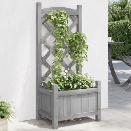 Planter gray solid fir wood standard decorative inlays planter