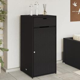 Garden storage cabinet black