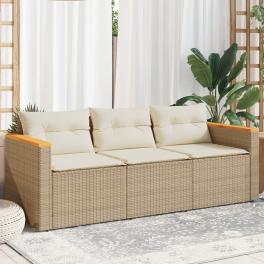 Garden sofa beige and cream