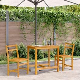 Balcony set natural acacia wood solid acacia wood compact