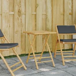 Garden table natural bamboo bamboo small foldable
