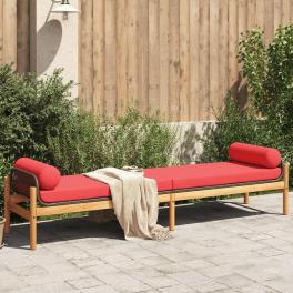 Patio bench brown and red pe rattan removable covers patio bench