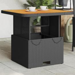 Garden table black and brown