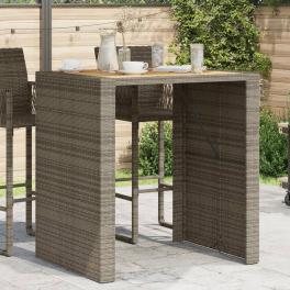 Garden bar table grey